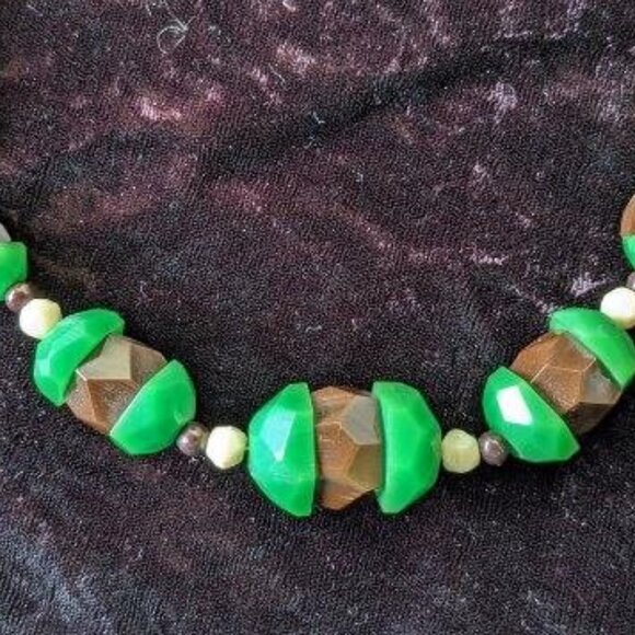 Art Deco Antique Single-Strand Graduated Glass Bead Necklace 1930s - Picture 12 of 16